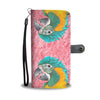 Lovely Blue Headed Parrot Print Wallet Case-Free Shipping