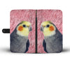Cockatiel Parrot Print Wallet Case-Free Shipping