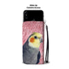 Cockatiel Parrot Print Wallet Case-Free Shipping