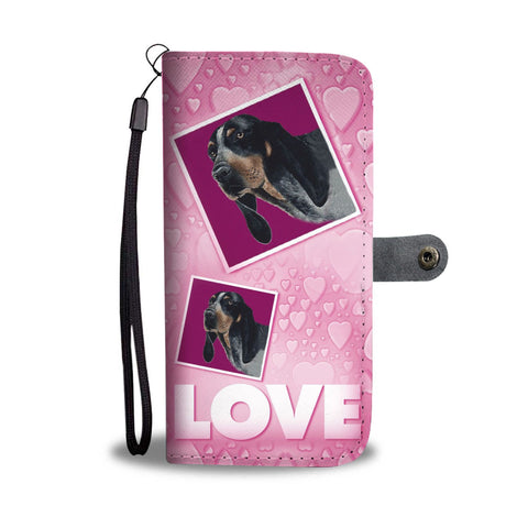 Bluetick Coonhound Dog with Love Print Wallet Case-Free Shipping