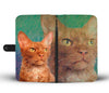 LaPerm Cat Print Wallet Case-Free Shipping