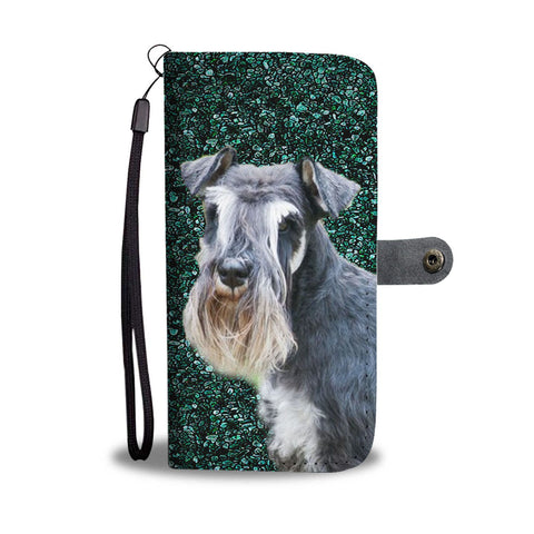 Lovely Schnauzer Dog Dog Print Wallet Case-Free Shipping