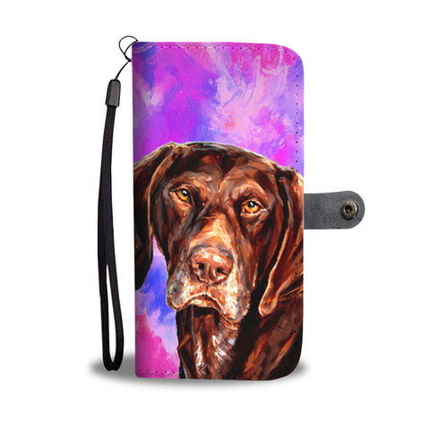German Shorthaired Pointer Dog Print Wallet Case-Free Shipping
