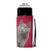 Nebelung cat Print Wallet Case-Free Shipping