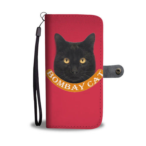 Cute Bombay Cat Print Wallet Case-Free Shipping
