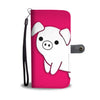 Cute Large White pig Print Wallet Case-Free Shipping