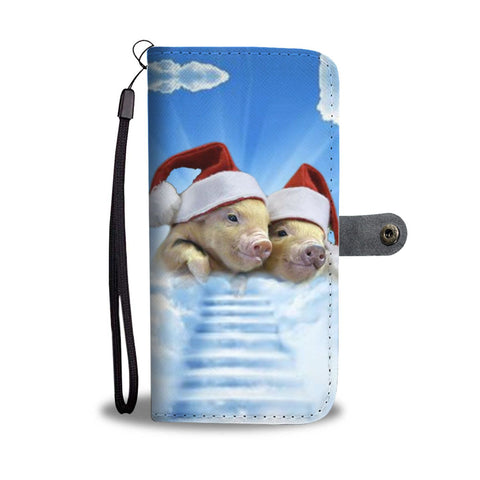 Cute Miniature pig2 Print Wallet Case-Free Shipping