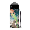 Lovely Rose Ringed Parrot Print Wallet Case- Free Shipping
