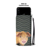 Oxford Sandy and Black Pig Print Wallet Case-Free Shipping