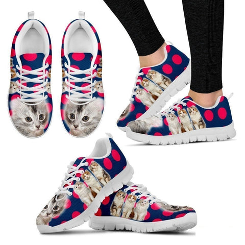 Beautiful American Curl Cat Print Sneakers For Women- Free Shipping-Paww-Printz-Merchandise