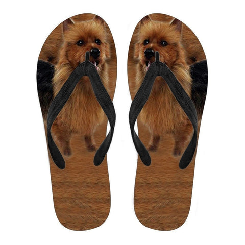 Australian Terrier Flip Flops For Men-Free Shipping-Paww-Printz-Merchandise