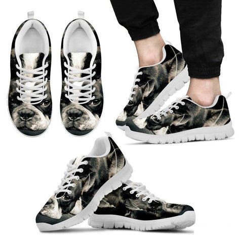 Boston Terrier (Dog) Print Running Shoe Men - Free Shipping-Paww-Printz-Merchandise