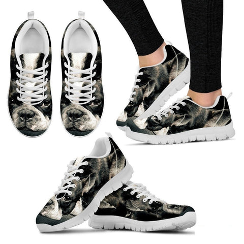 Boston Terrier (Dog) Print Running Shoe Women- Free Shipping-Paww-Printz-Merchandise