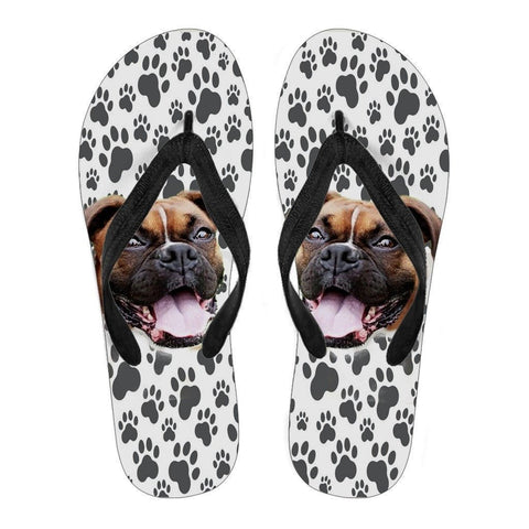 Boxer Print Flip Flops For Men-Free Shipping Limited Edition-Paww-Printz-Merchandise