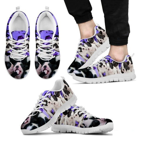 Boston Terrier Group-Dog Running Shoes For Men-Free Shipping Limited Edition-Paww-Printz-Merchandise
