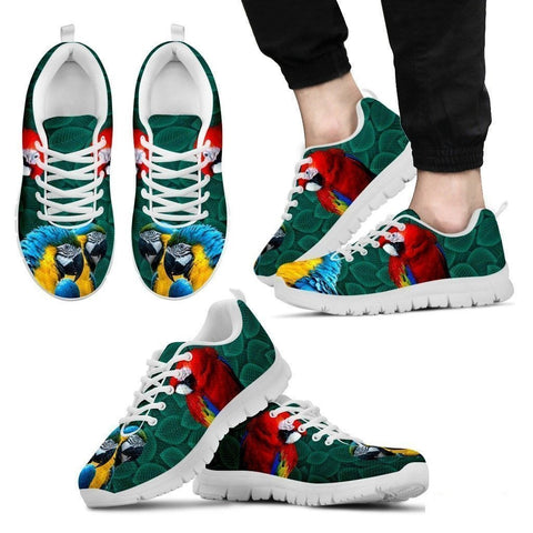 Scarlet Macaw Parrot Running Shoes For Men-Free Shipping Limited Edition-Paww-Printz-Merchandise