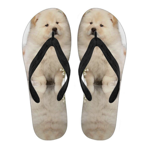 Chow Chow Puppy Flip Flops For Men-Free Shipping-Paww-Printz-Merchandise