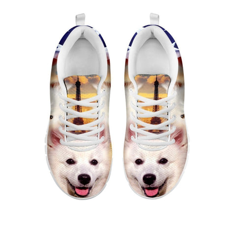 Cute American Eskimo Print Running Shoes For Women- Free Shipping-For 24 Hours Only-Paww-Printz-Merchandise