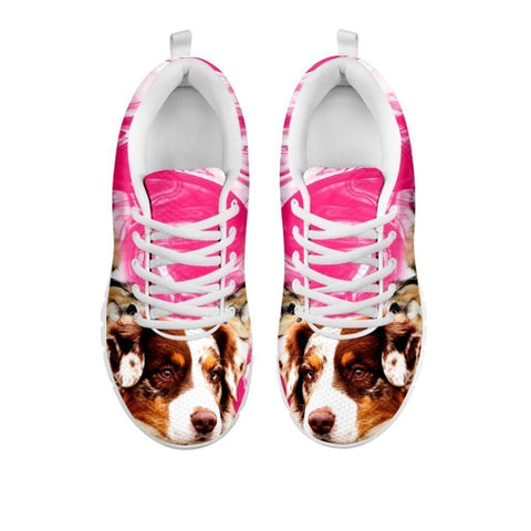 Australian Shepherd Print Sneakers For Women- Free Shipping-For 24 Hours Only-Paww-Printz-Merchandise