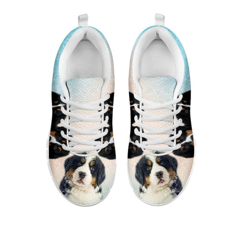 Amazing Three Bernese Mountain Dog Print Running Shoes For Women-Free Shipping-For 24 Hours Only-Paww-Printz-Merchandise
