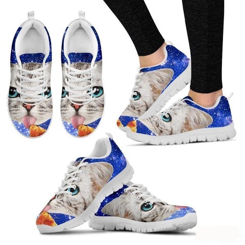 Cat Eat Pizza Running Shoes-3D Print For Women-Free Shipping-Paww-Printz-Merchandise