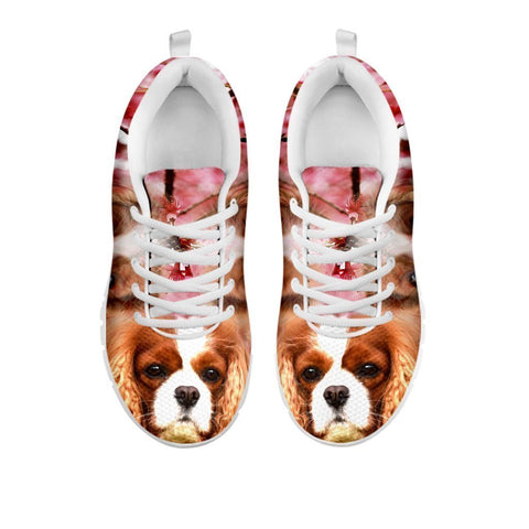 Cute Cavalier King Charles Spaniel Print Sneakers For Women- Free Shipping-For 24 Hours Only-Paww-Printz-Merchandise
