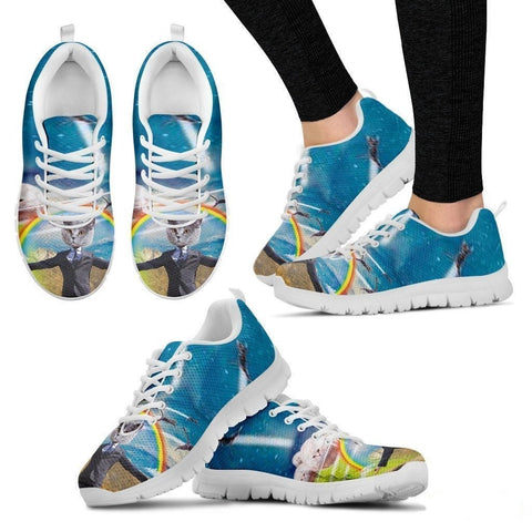 Rainbow Cat Running Shoes For Women-3D Print-Free Shipping-Paww-Printz-Merchandise