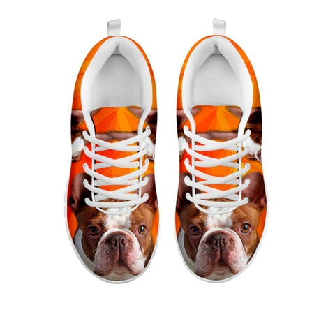 Cute Red Boston Terrier Sneakers For Women- Free Shipping-For 24 Hours Only-Paww-Printz-Merchandise