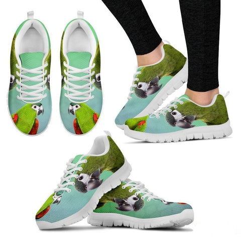 Red Shouldered Macaw Parrot Running Shoes For Women-Free Shipping-Paww-Printz-Merchandise