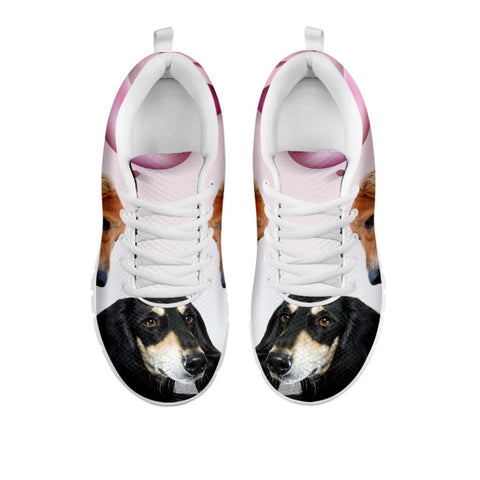 Amazing Black Saluki Dog Print Running Shoes For Women-Free Shipping-For 24 Hours Only-Paww-Printz-Merchandise