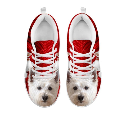 Cute West Highland White Terrier Print Sneakers For Women- Free Shipping-For 24 Hours only-Paww-Printz-Merchandise