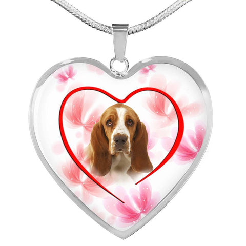 Basset Hound Print Luxury Necklace -Free Shipping