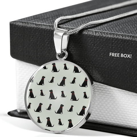 Labrador Retriever Pattern Print Luxury Necklace-Free Shipping