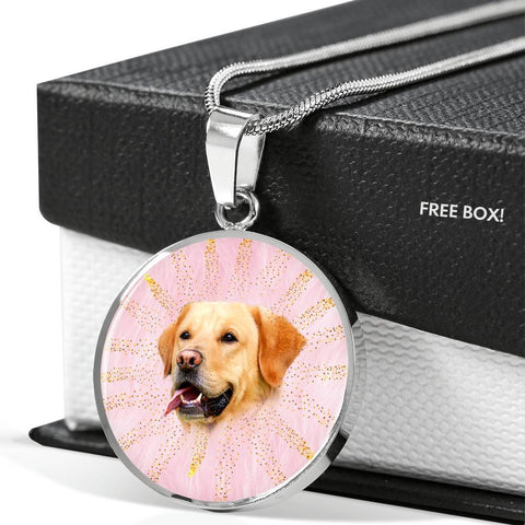 Labrador Retriever Dog Print Luxury Necklace- Free Shipping