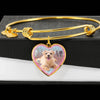 Norfolk Terrier Dog Heart Pendant Bangle-Free Shipping