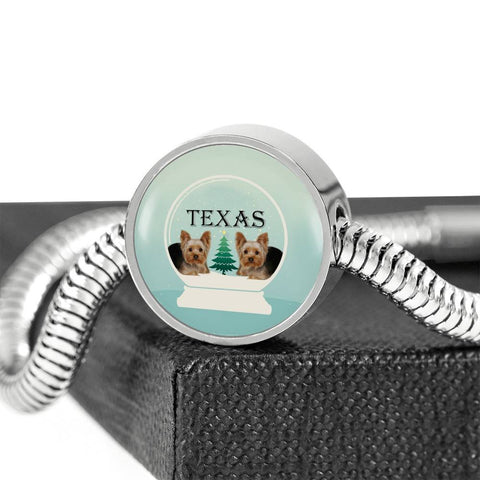 Yorkshire Terrier (Yorkie) Texas Print Bracelet-Free Shipping