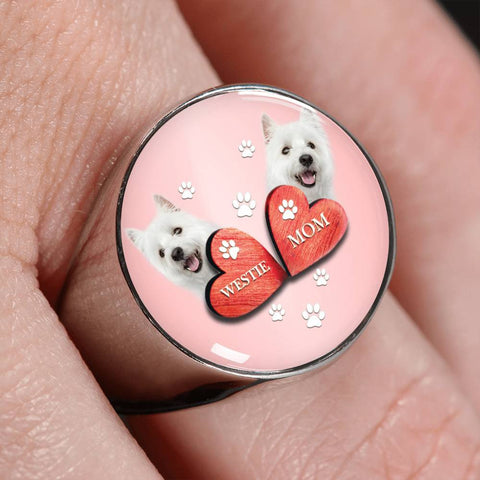 West Highland White Terrier (Westie) Print Signet Ring-Free Shipping