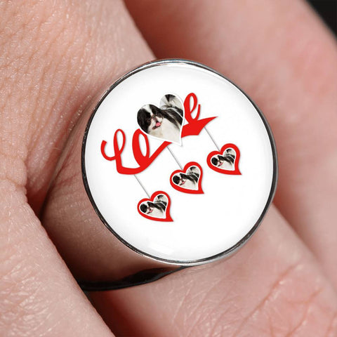 Japanese Chin Print Signet Ring-Free Shipping