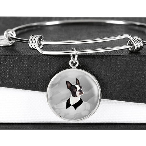 Boston Terrier Print Bangle-Free Shipping