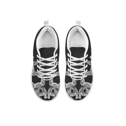 Black&White French Bulldog Print Running Shoes For Women-Free Shipping-For 24 Hours Only-Paww-Printz-Merchandise