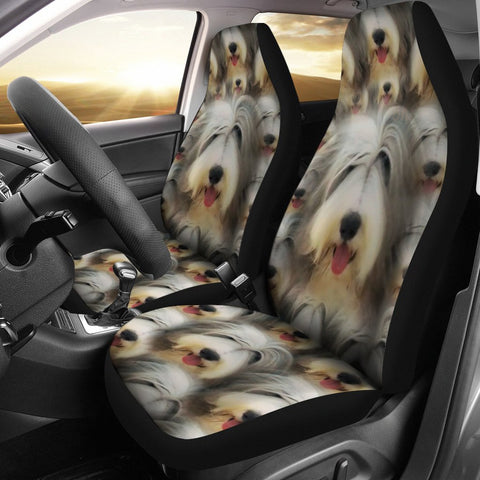 Bearded Collie Dog In Lots Print Car Seat Covers-Free Shipping