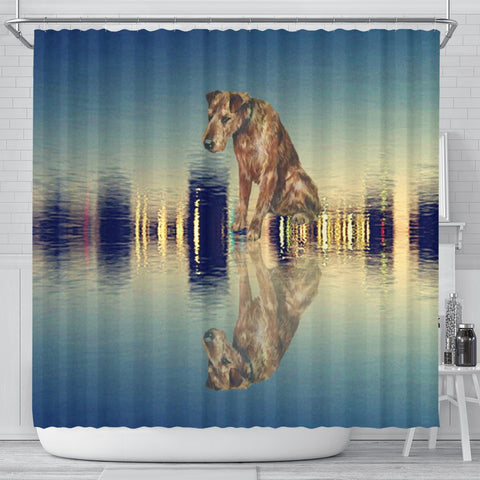 Amazing Irish Terrier Dog Print Shower Curtain-Free Shipping
