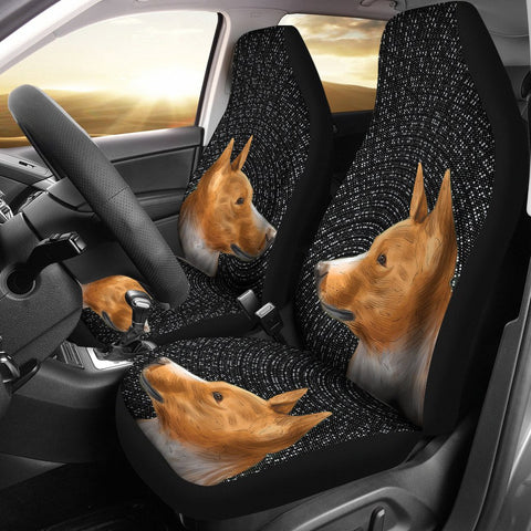 Cute Basenji Dog Print Car Seat Covers- Free Shipping