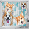 Pembroke Welsh Corgi Print Shower Curtains-Free Shipping