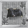Welsh Black cattle (Cow) Print Shower Curtain-Free Shipping