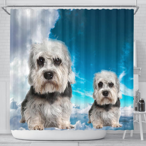 Lovely Dandie Dinmont Terrier Print Shower Curtains-Free Shipping