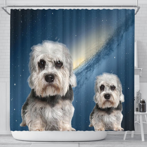 Dandie Dinmont Terrier Print Shower Curtains-Free Shipping