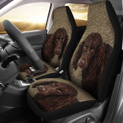 American Water Spaniel Dog Print Car Seat Covers-Free Shipping