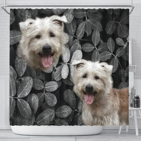 Glen Of Imaal Terrier Print Shower Curtains-Free Shipping