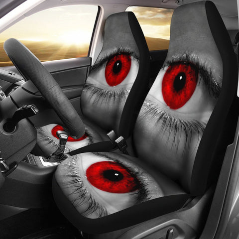 Red Eyes Print Car Seat Covers-Free Shipping